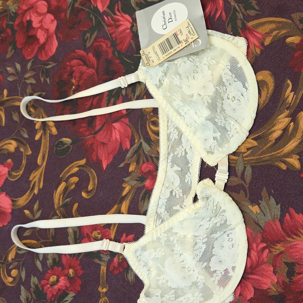 Vintage Christian Dior Lace Bra